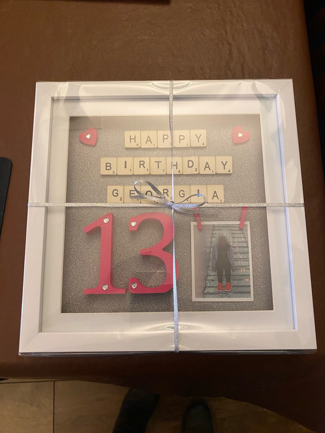 Hand Crafted Personalised Happy Birthday Shadow Box Frame Etsy