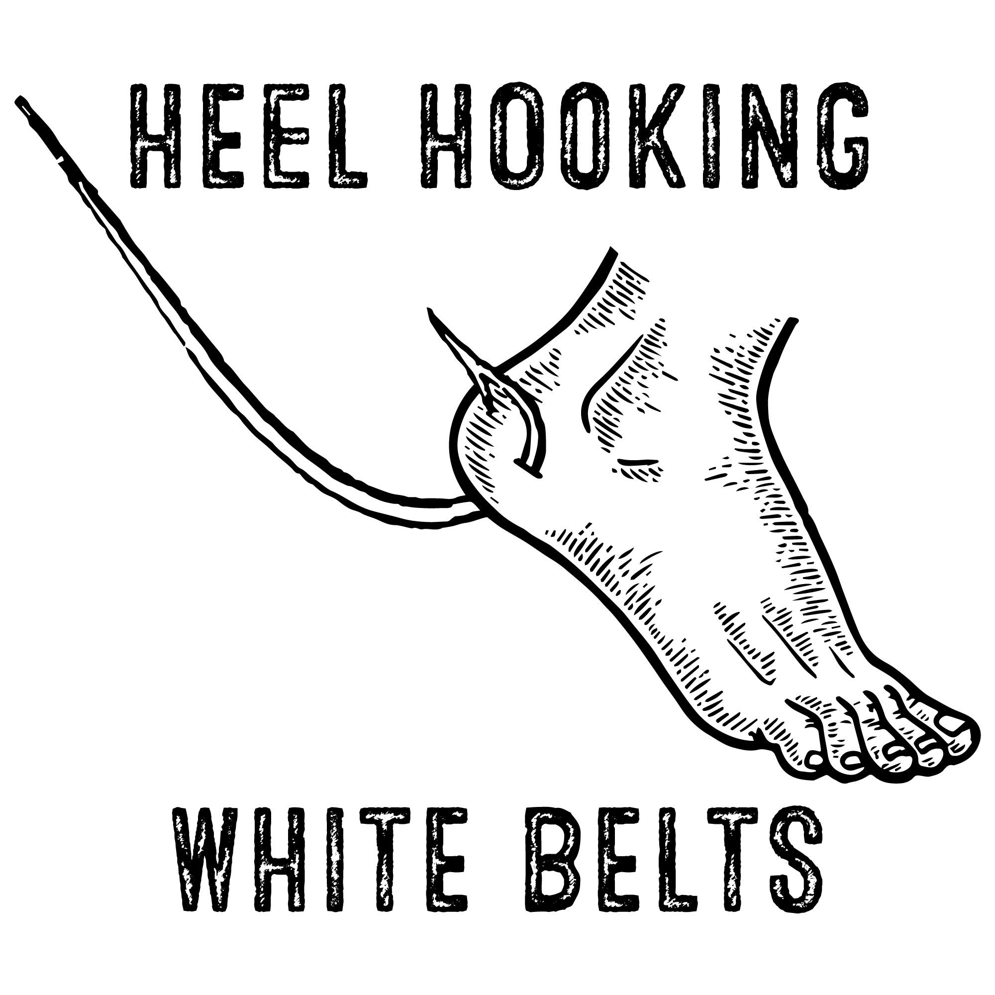 Jiu Jitsu BJJ heel Hooking White Belts Svg Eps Pdf Etsy