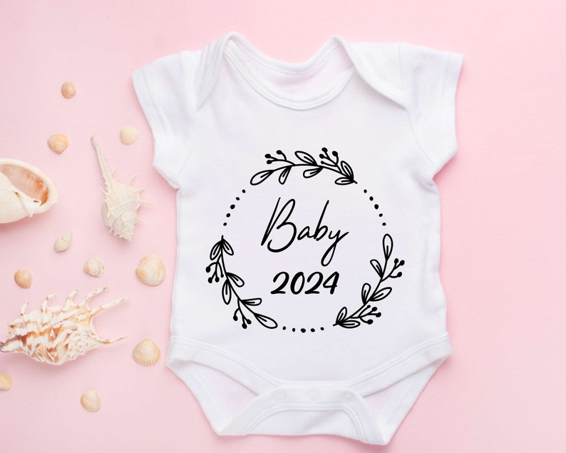 Baby 2024 Plotter File SVG PNG Announce Pregnancy Gift Baby Birth