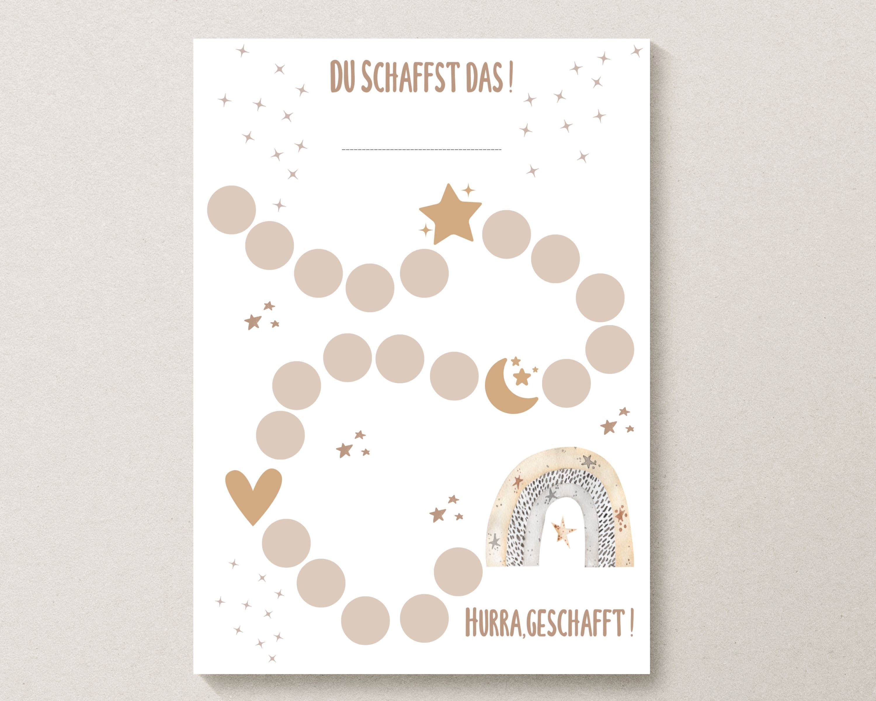 Belohnungstafel für Kinder als PDF Download | Belohnungsposter