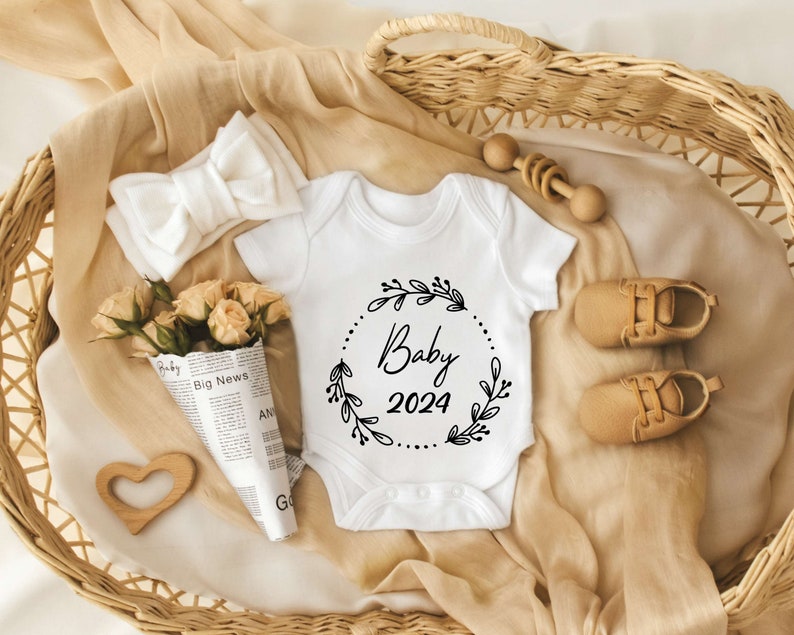 Baby 2024 Plotter File SVG PNG Announce Pregnancy Gift Baby Birth