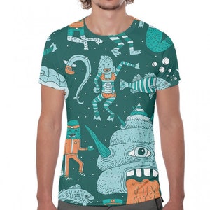Vintage Stussy Eiffel Tower Fullprint Spellout tshirt..Streetwear..Size L