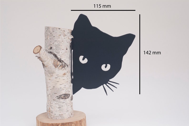 Black Cat Garden Decor Garden Ornament Farmhouse Decor Etsy