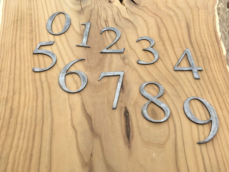 Metal Letters Metal Numbers 3 to 12 Tall Etsy UK