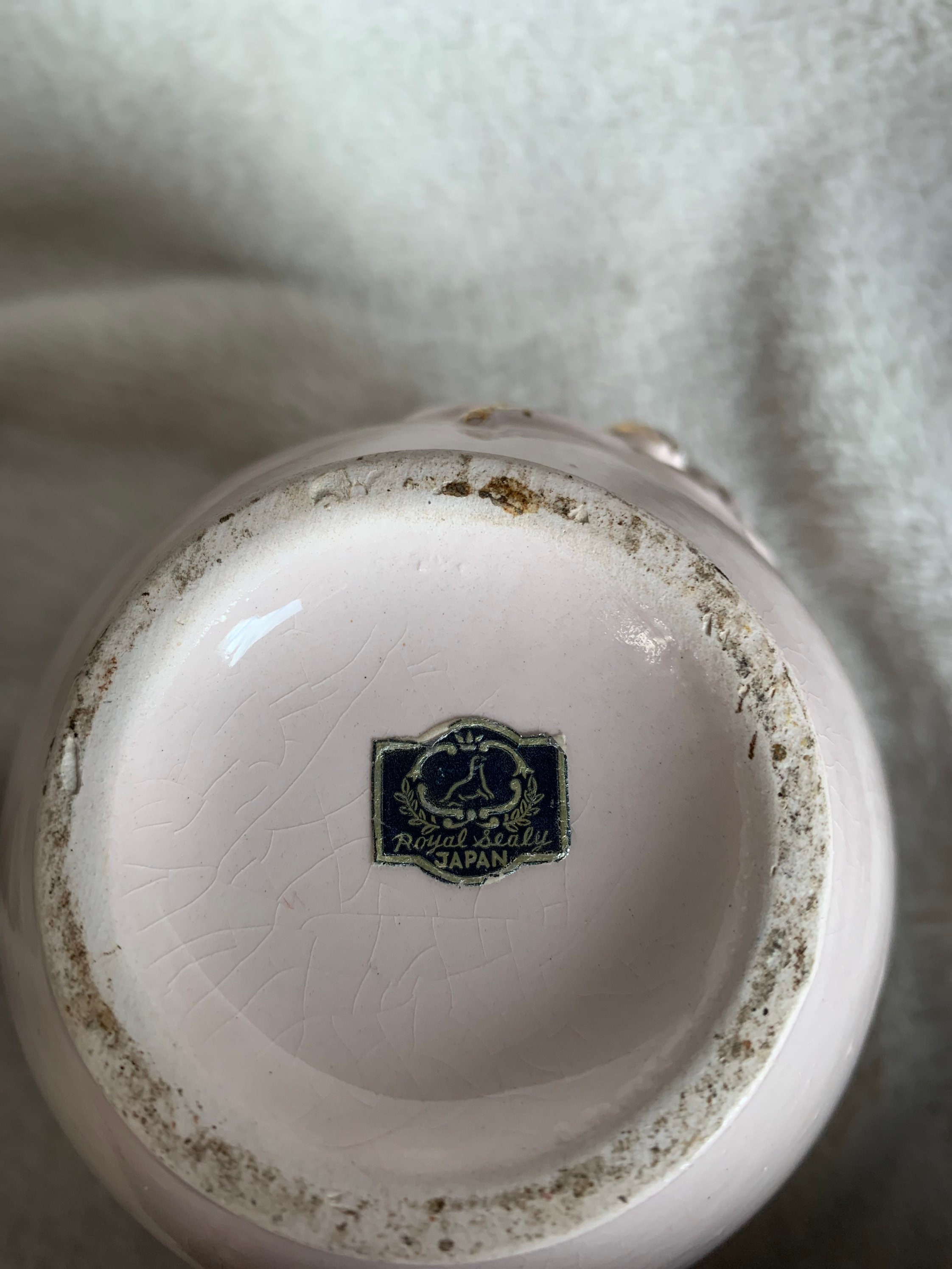 Vintage Royal Sealy Japan Light Roze Vaas Etsy