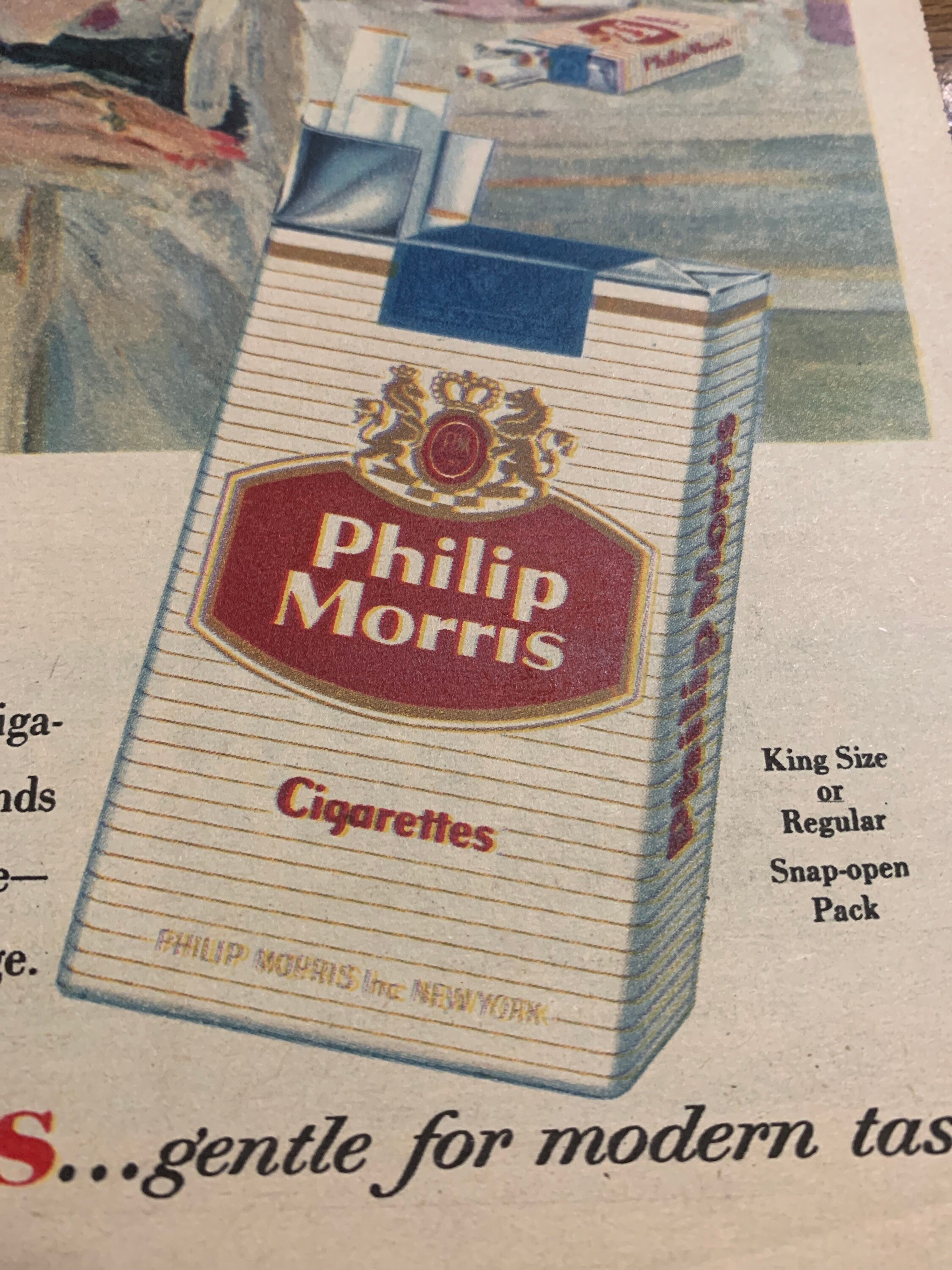 Vintage 1956 Magazine Ad for Philip Morris Cigarettes | Etsy