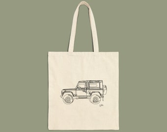 Land Rover Defender draagtas van katoenen canvas