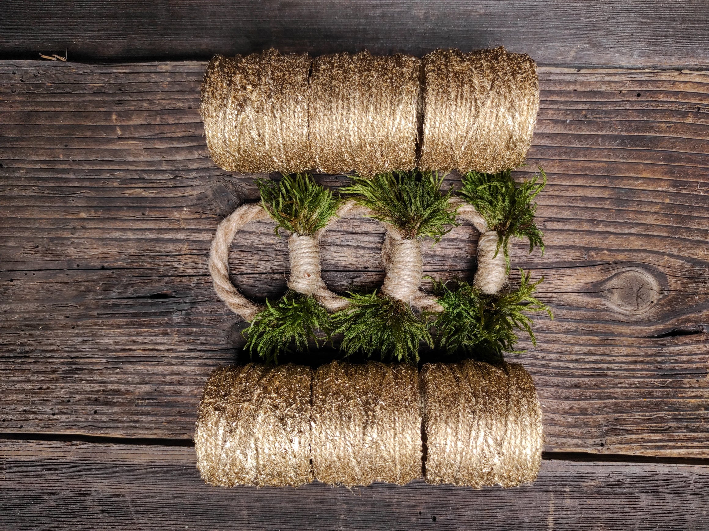 12 Stück Gras Serviettenringe - Natürliche Wasserhyazinthe Tischdekoration