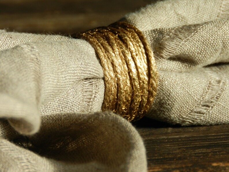 Golden Napkin Rings Jute Napkin Rings Burlap Napkin Rings Etsy