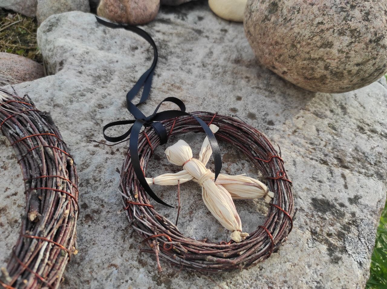 Mini Wreath Corn Husk Doll Voodoo Doll Harvest Doll Etsy