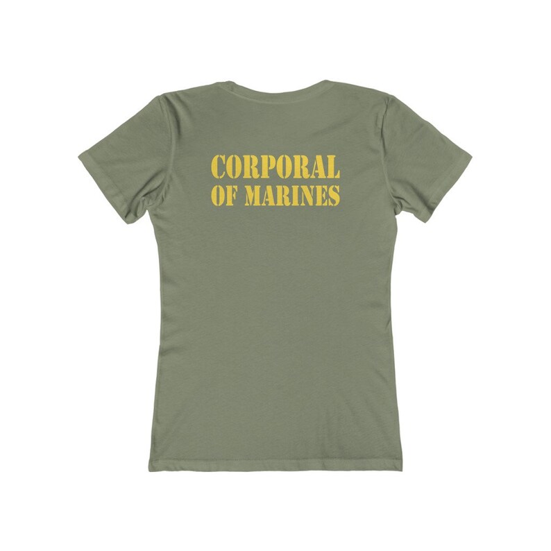 USMC Moto Skivvy Shirt Corporal of Marines Female | Etsy