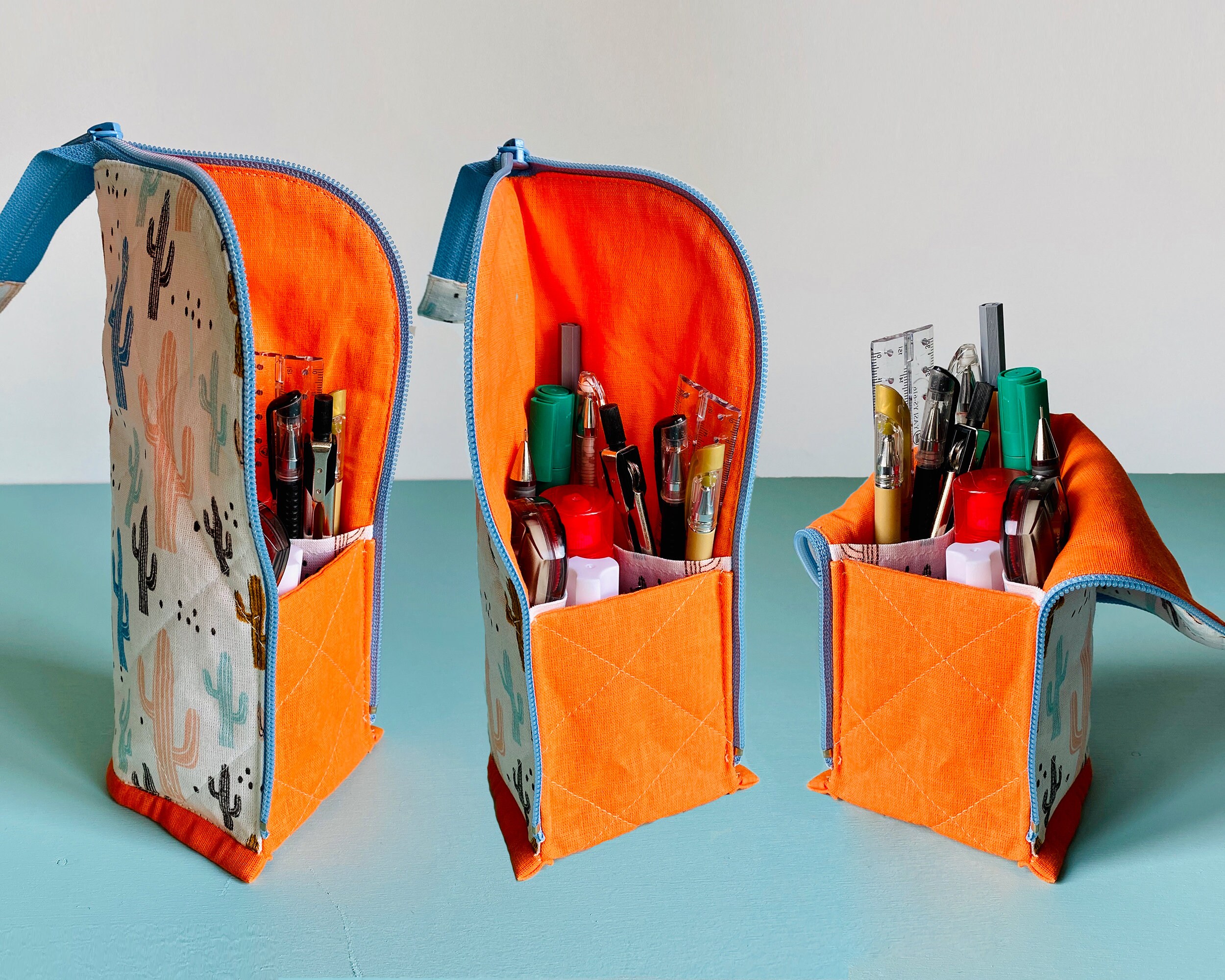 Standing pencil case PATTERN PDF Pencil holder Japanese Etsy