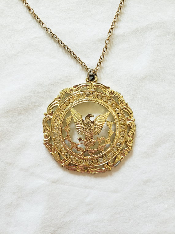 Vintage Royal Eagle Pendant, with Sarah Coventry … - image 2