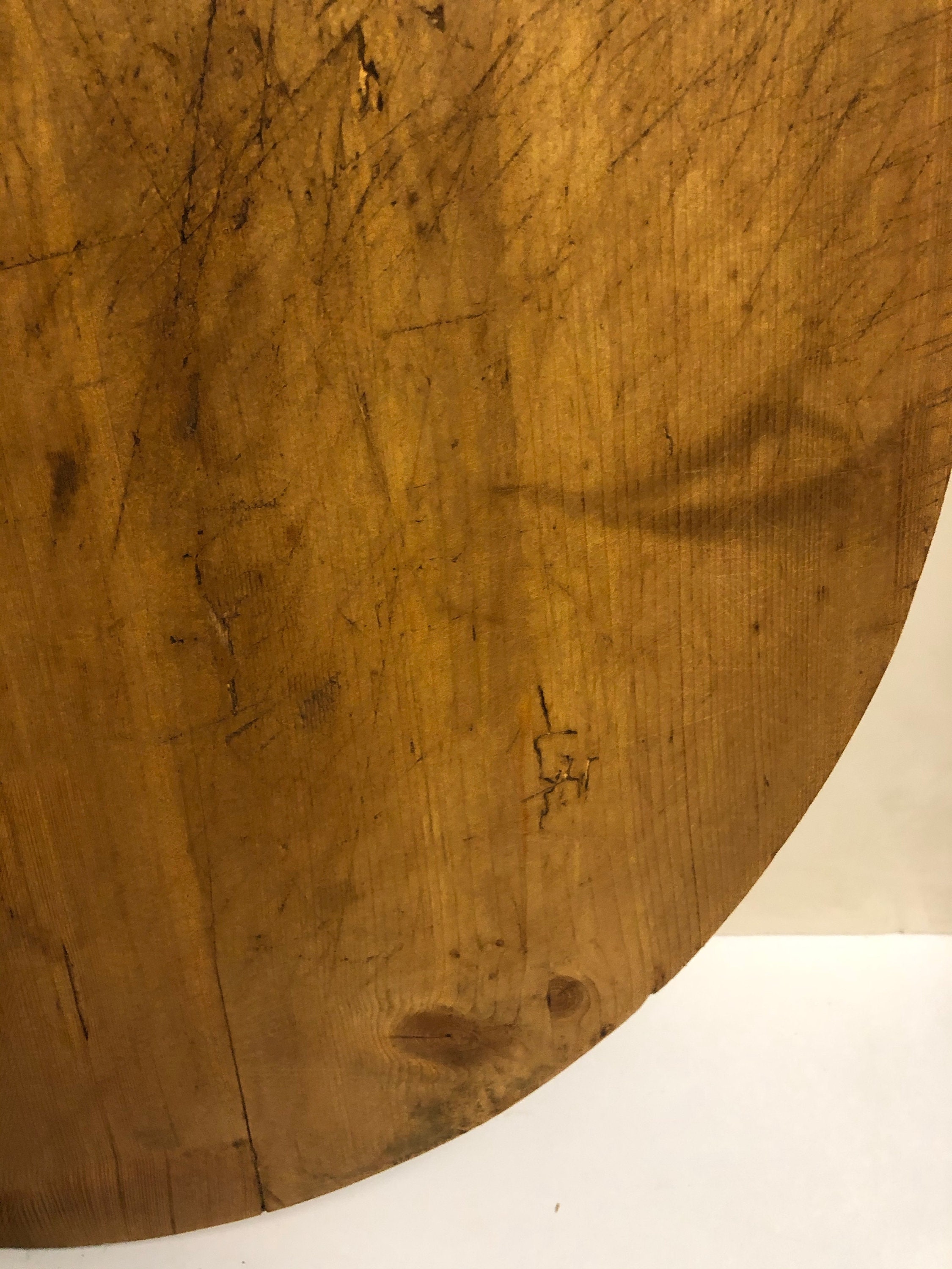 Frühes primitives großes rundes Brot/Teigbrett mit Latten | Etsy