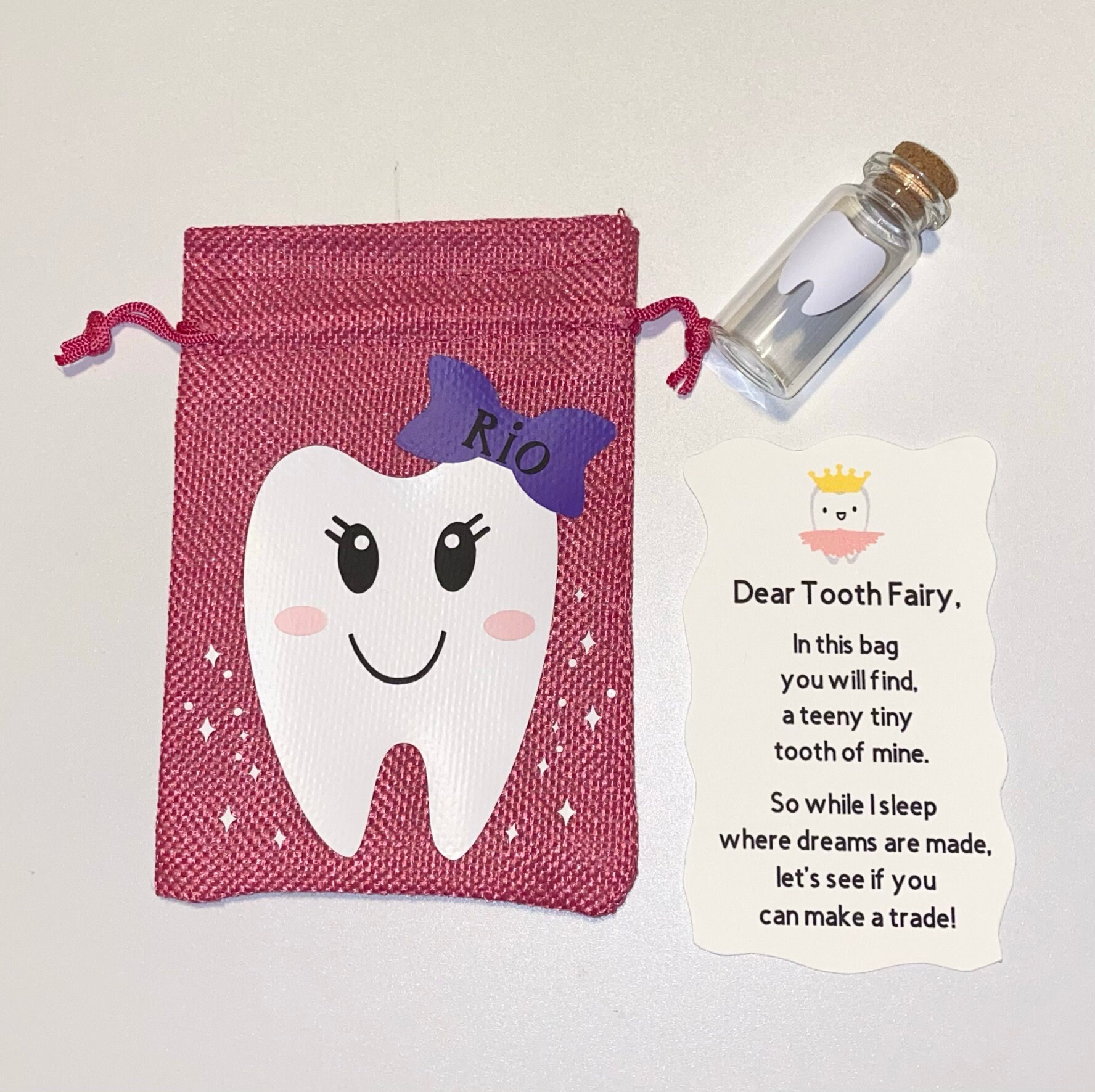 Tooth Fairy Kit Personalized Custom Options