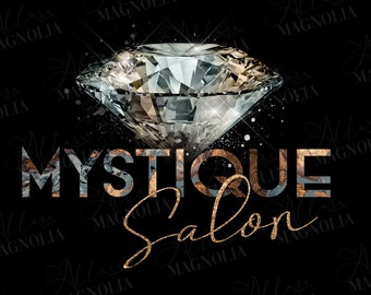 FRISEURSALON-LOGO, Beauty-Haar-Logo-Vorlage, bearbeitbare Beauty-Vorlage, Beauty-Haarlogo, Beauty-Logo, Diamantkronen-Glitzer-Logo-Design