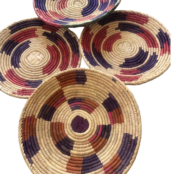 Dry Grass Organic Plates ,Hand Woven Plates ,Hand Made Home Decor,Natural Home Decor/Roti Chaba,Roti Naan Basket