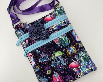 Disney Inspired Haunted Mansion Zip and Go Crossbody Bag