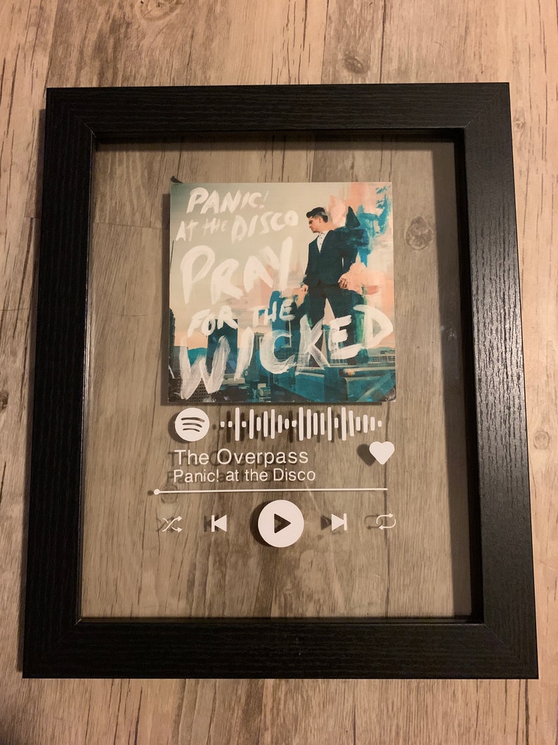 Glass Music Plaque Song/Artist/Album Customizable Album Etsy