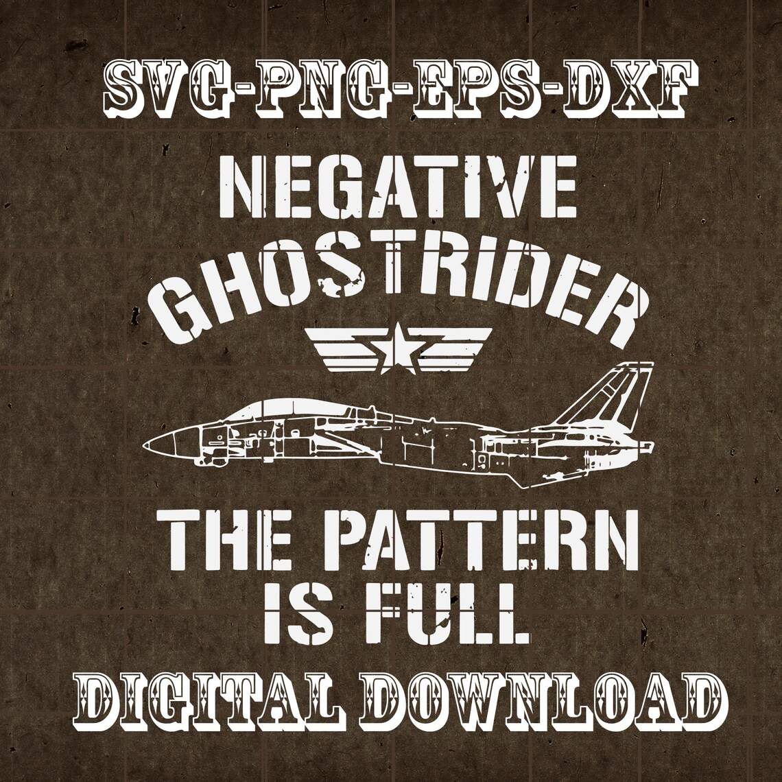 Negative Ghost Rider Pattern Is Full Fighter Pilot SVG Png Etsy