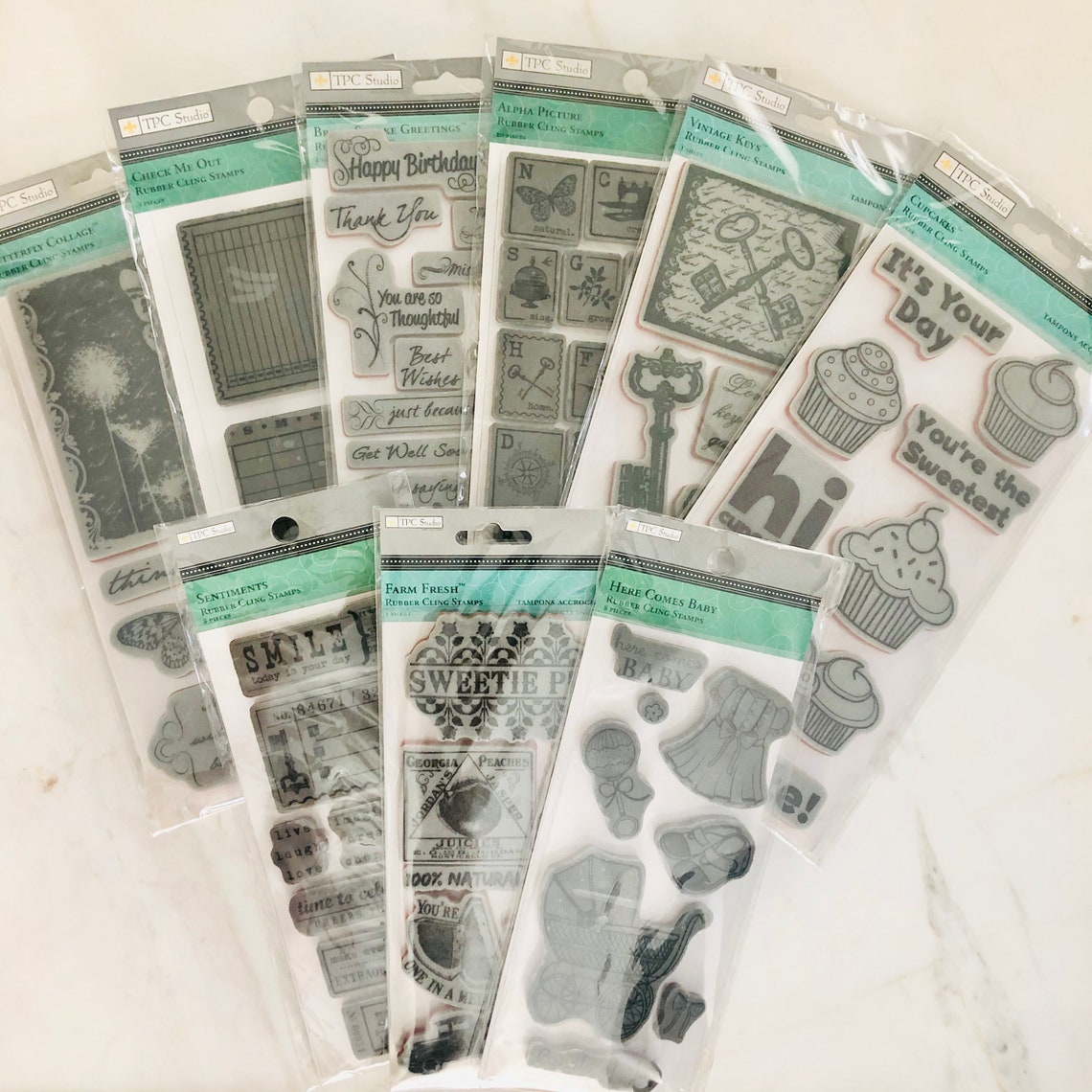 TPC Studio Stamps Cling Stamps Stamps Scrapbooking Paper Etsy