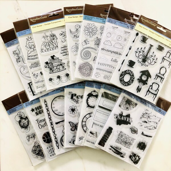 Rubber Cling Stamps Etsy