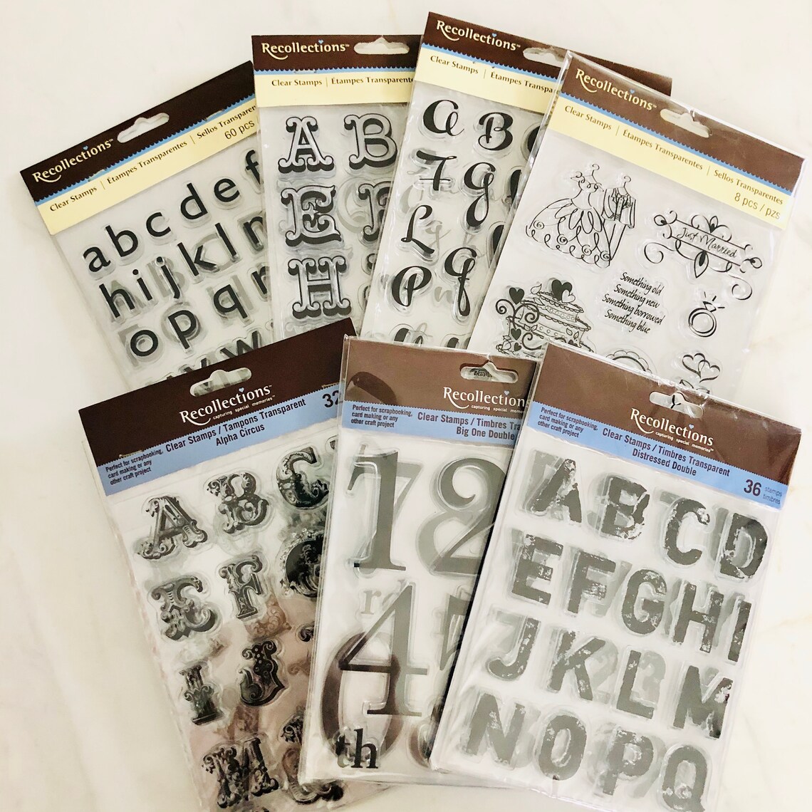 Recollections Letter Stamp Sets Clear Stamps Stamps Etsy