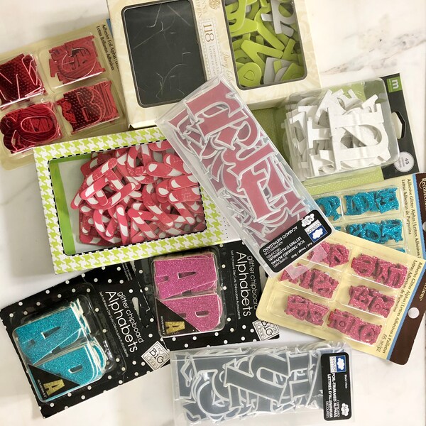 Chipboard Letters Etsy