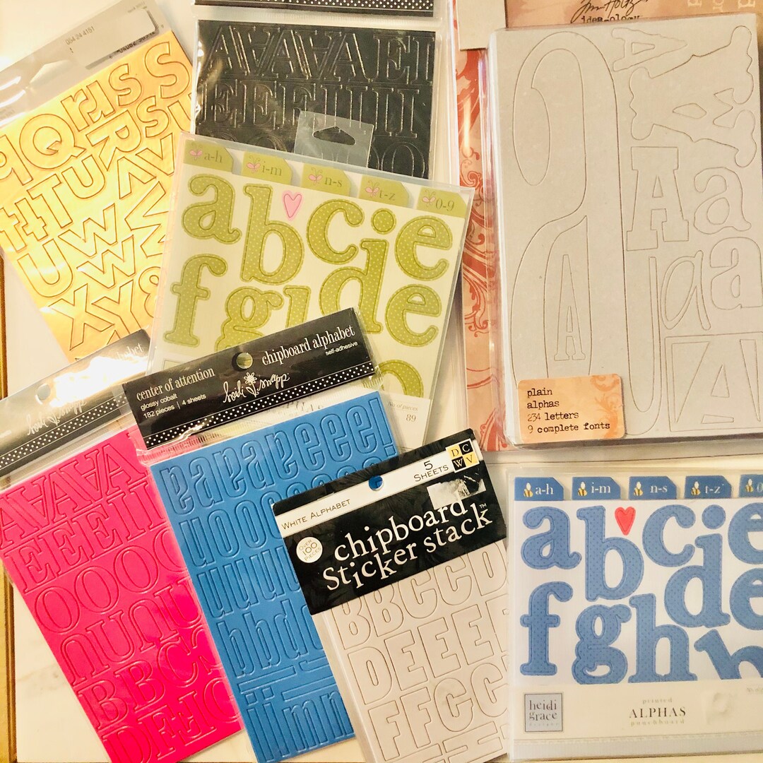 Tim Holtz Chipboard Chipboard Alphabet Punchboard Paper Etsy