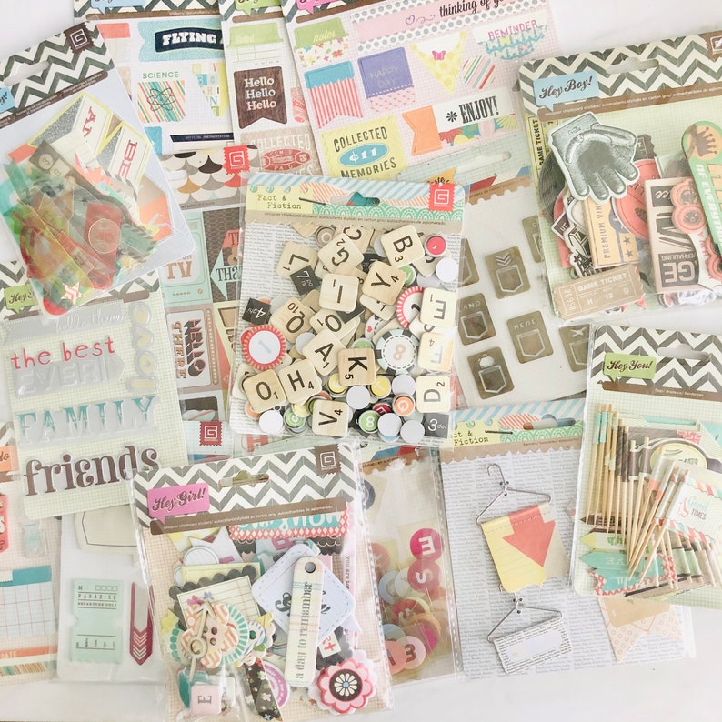 Basicgrey Chipboard Embellishments Paper Crafting Etsy