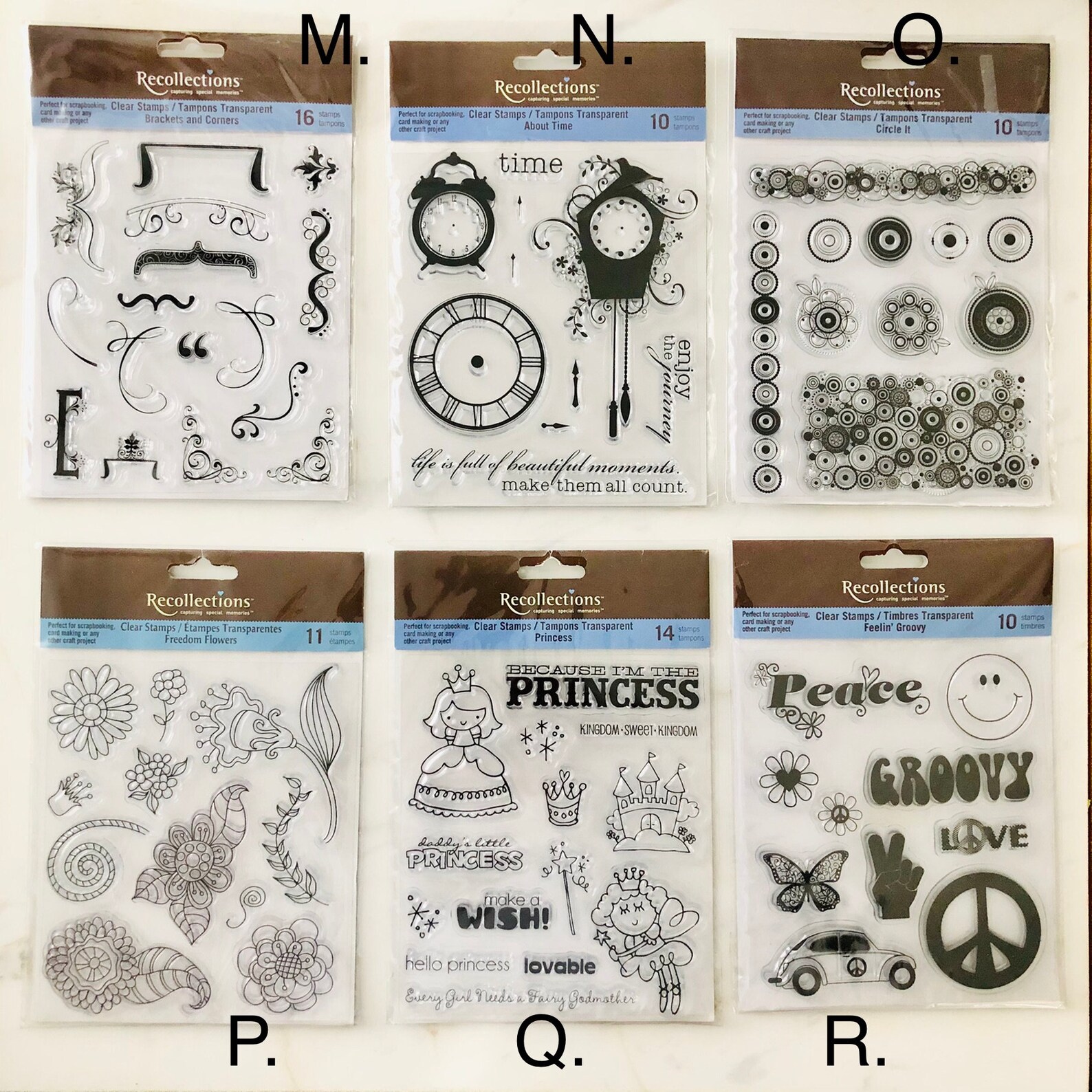 Recollections Stamp Sets Clear Stamps Stamps Scrapbooking Etsy