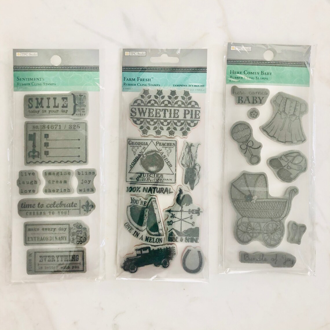 TPC Studio Stamps Cling Stamps Stamps Scrapbooking Paper Etsy