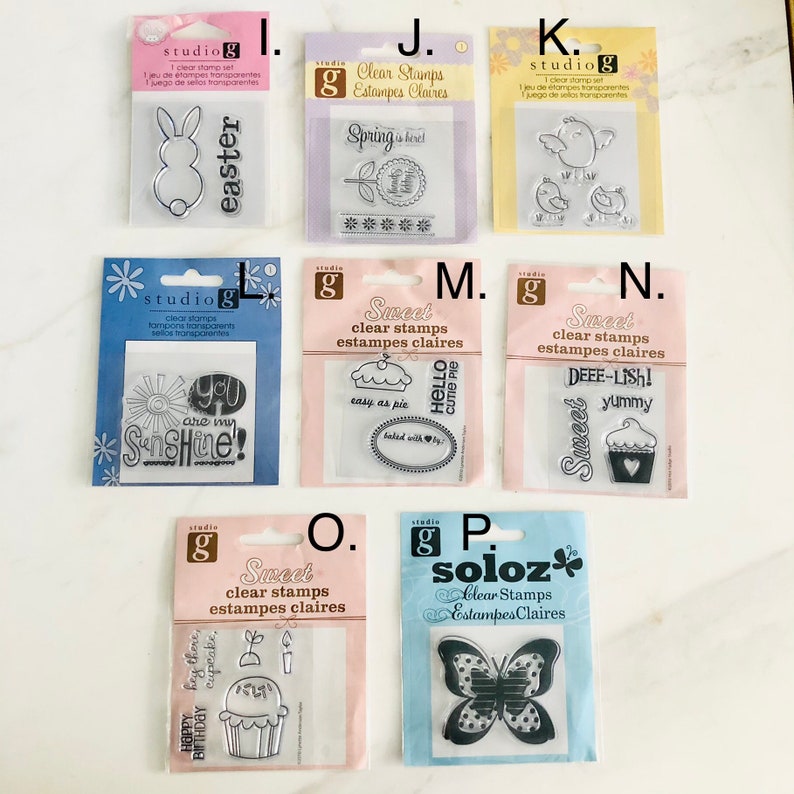 Studio G Clear Mini Stamps, Rubber Stamps, Stamps, Scrapbooking