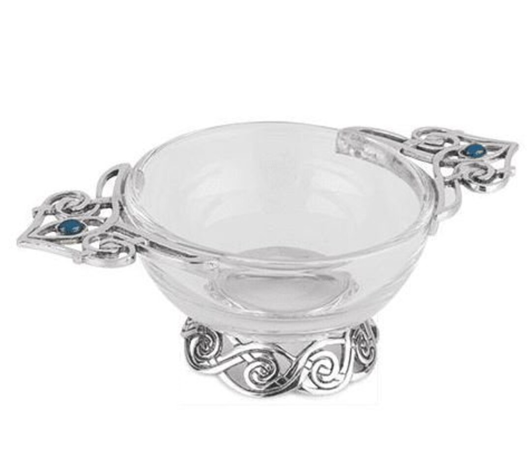 Pewter & Glass Quaich Wedding Quaich Pewter Gift Scottish Etsy UK