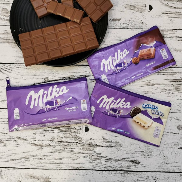 Milka Täschchen 100g, verschiedene Sorten - Upcycling