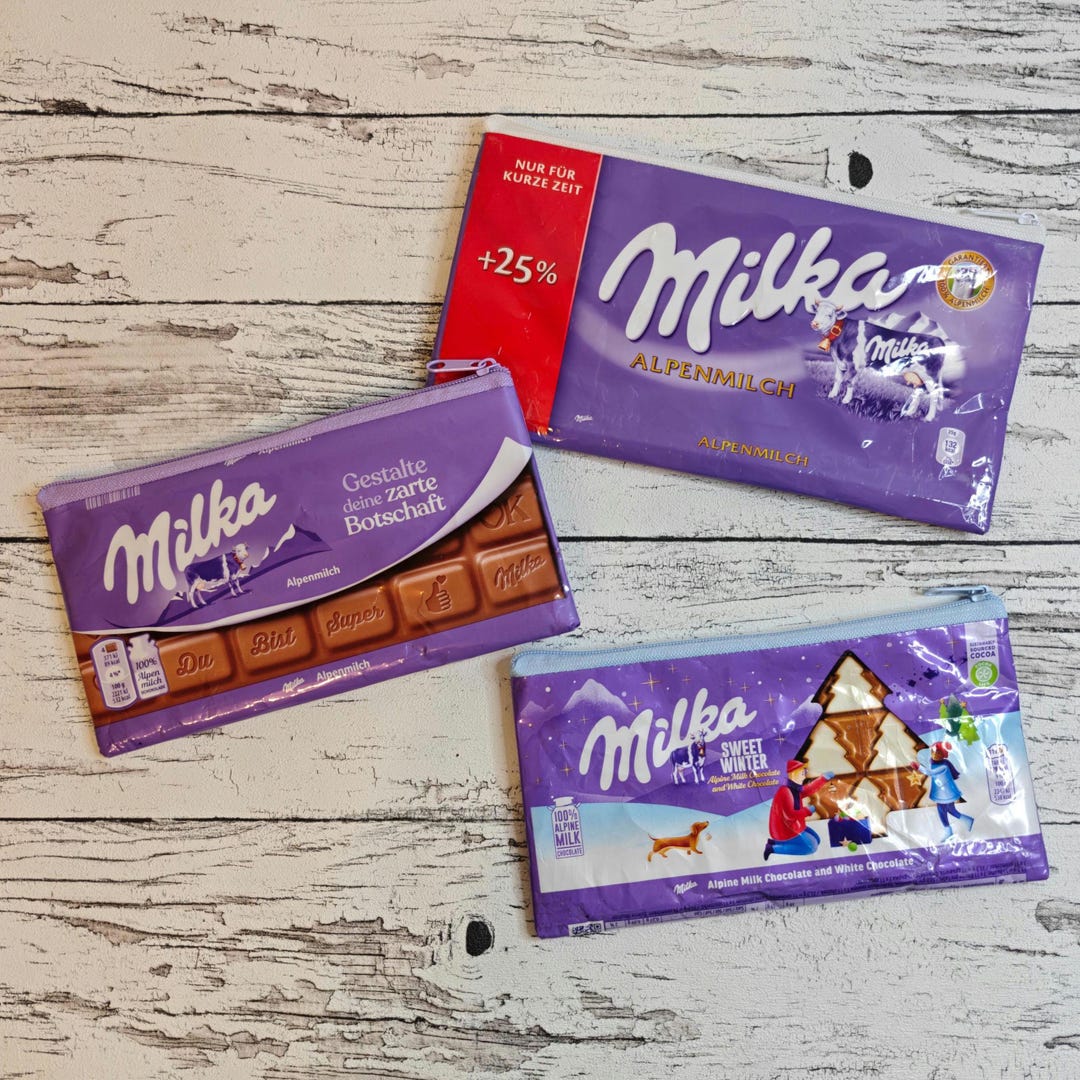 Milka Collection Milka Special Edition Pouches, Various Varieties - Upcycled - Etsy
