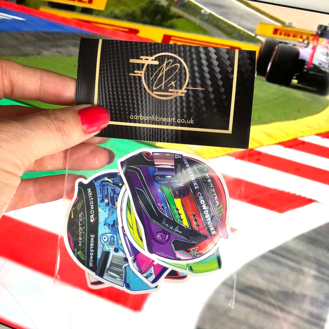 Formula Helmet Stickers SET 1 // Pack of 5 / F1 Vinyl Set / 2022 ...