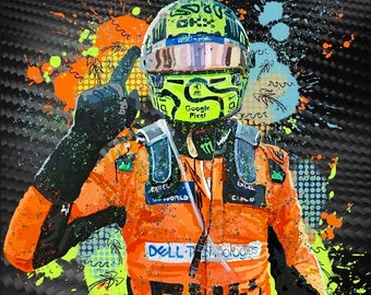 Lando Norris wins Miami GP Print - P1 2024, Square Wall Art F1 - Perfect Home Decor for Motorsport Fans - Unique Gift for Racing Enthusiasts