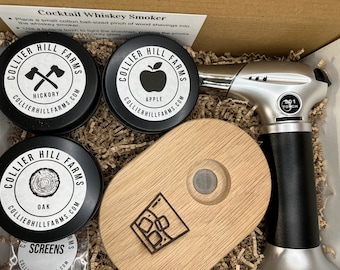 Deluxe Personalized Cocktail Whiskey Smoker Kit  - Wedding Gift Groom, Groomsmen, Father of the Groom, Father of the Bride, Gift for Husband
