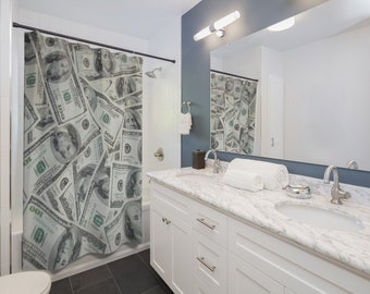 Money Shower Curtain Etsy