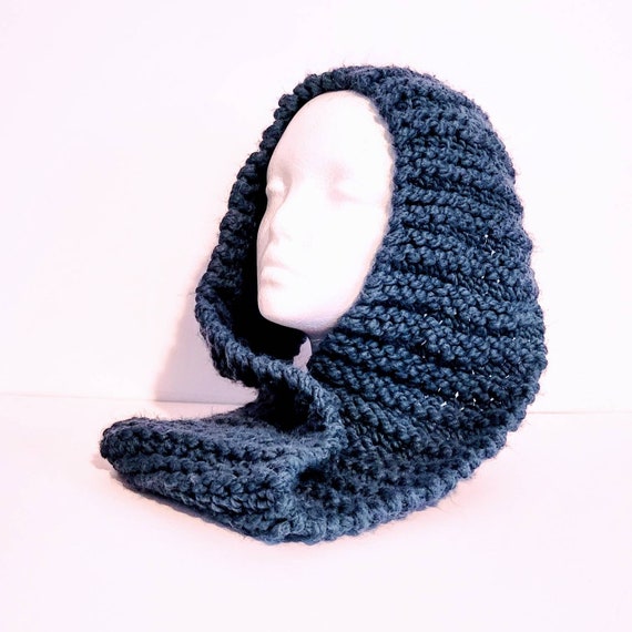 Knit Cowl, Knit Snood, Vintage 80s Knit, Hand Kni… - image 2