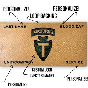 Custom Engraved Military Flak Plate Carrier Vest | Custom logo | Military Deployment | Police | First Responders | K9 | Tan-Black
