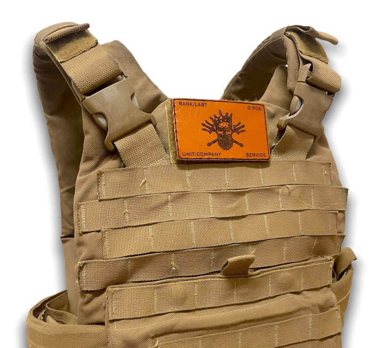 Custom Genuine Leather Plate Carrier Flak Patch Custom Logo Etsy