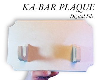 DIY Military KABAR Knife Display Plaque | SVG Digital Download Only | Perfect for Hanging or Plaques Making |  Display | CnC Laser Engraver