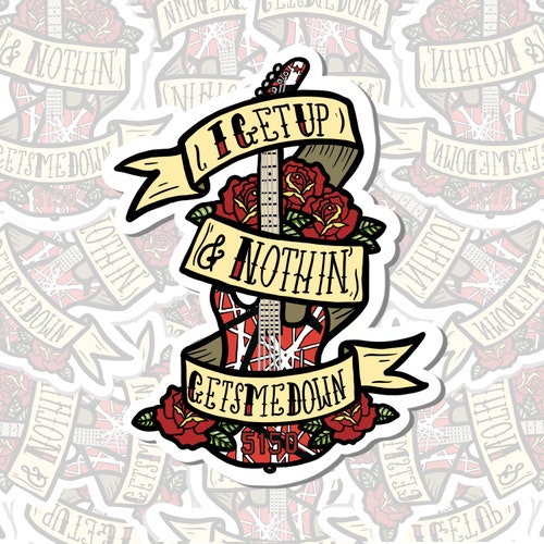 Van Halen Vinyl Sticker Gift for Music Lovers Eddie Van - Etsy