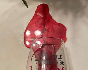 Fake spilled wine prop