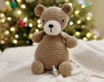 かぎ針編みのフード付きクマのぬいぐるみパターン - Etsy 日本