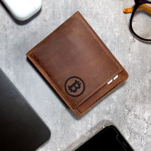 Portefeuille personnalisé pour hommes en cuir, cadeau de Saint-Valentin pour petit ami, cadeau de Saint-Valentin pour lui, cadeau d’anniversaire pour lui, portefeuille pour hommes monogrammé