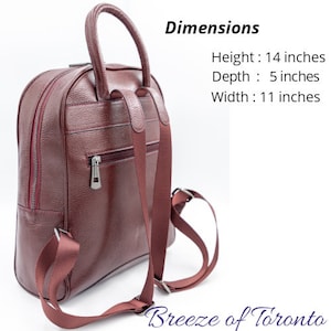 Backpack Women Leather,Backpacks for Women, Women's Backpack Purse, Green Backpack,Rucksack for Women,Christmast Gift, School Backpack bild 10