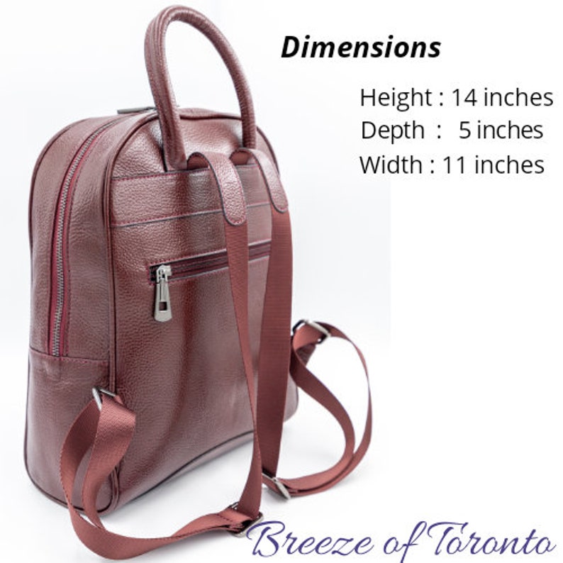 Backpack Women Leather,Backpacks for Women, Women's Backpack Purse, Green Backpack,Rucksack for Women,Christmast Gift, School Backpack bild 10
